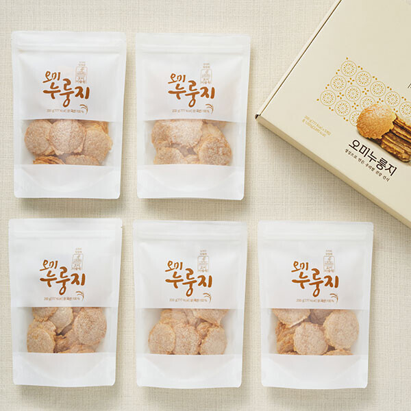 오미누룽지 세트 200g, 5봉